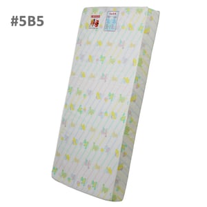 5" foam crib and toddler bed quilted standard mattress in quilted bear print